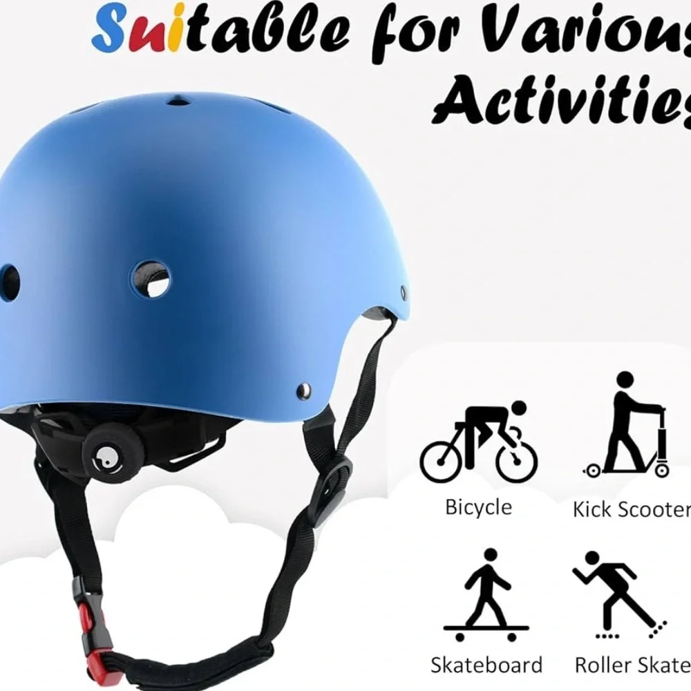 Kids Bike Helmet, Adjustable And Multi-Sport, From Toddler To Youth S/ 724